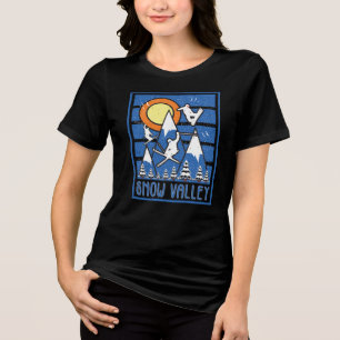 Retro Snö Valley Ski Sunset Hoodie T Shirt