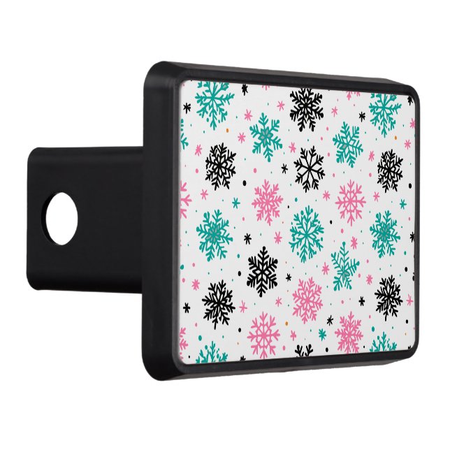 Retro Snöflingor Dragkroksskydd (Höger)