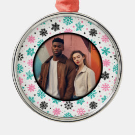 Retro Snöflingor Julgransprydnad Metall