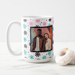 Retro Snöflingor Kaffemugg