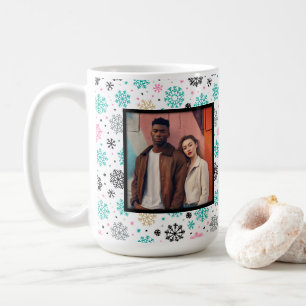 Retro Snöflingor Kaffemugg