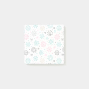 Retro Snöflingor Post-it Block