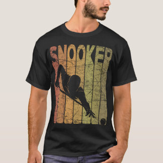 Retro Snooker Biljard Snooker Spelare Retro T Shirt