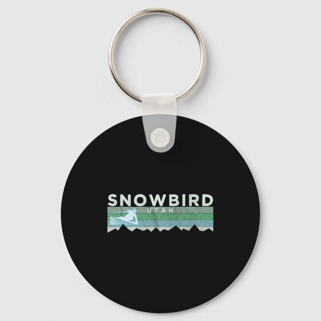 Retro Snowbird  Nyckelring (Framsida)