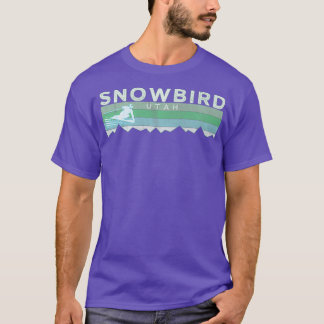 Retro Snowbird Utah Distress Skiing Premium T Shirt