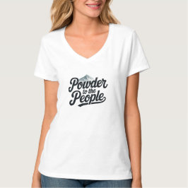 Retro Snowboard & Ski, "Powder to People" T Shirt