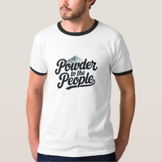 Retro Snowboard & Ski, "Powder to People" T Shirt