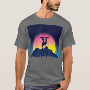 Retro Snowboard Ski Snö Snowboarder Winter Gift T Shirt