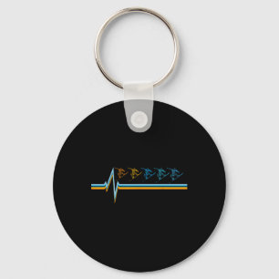 Retro Snowboard - Vintage Snowboarder Snowboarder Nyckelring