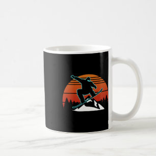 Retro Snowboarder Gifts Winter Sports Kaffemugg