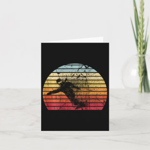 Retro Snowboarder Snowboarding Ski Helgdag Snowboa Kort
