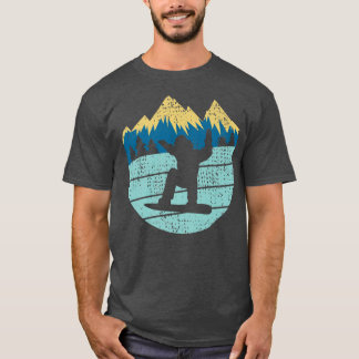 Retro Snowboarder Snowboarding Snö Winter Sports T Shirt