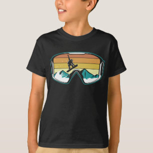 Retro Snowboarding Freestyle Jump Snö Mountain T Shirt