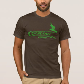 Retro snowboardingT-tröja för kosmisk bongo T Shirt