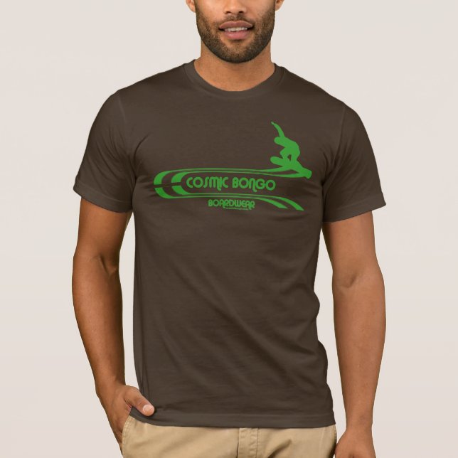 Retro snowboardingT-tröja för kosmisk bongo T Shirt (Framsida)