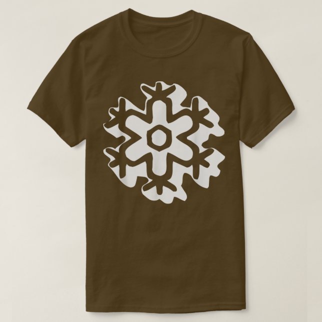 Retro Snowflake Groovy 531 T Shirt (Design framsida)