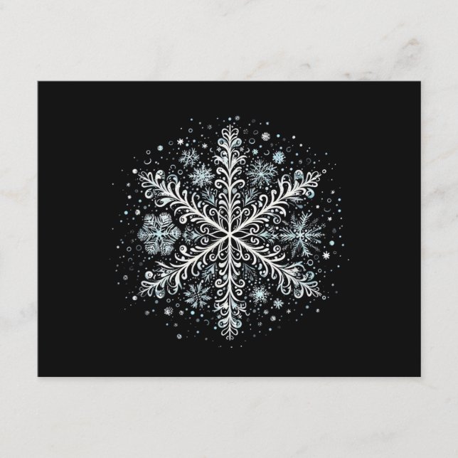 Retro Snowflake Tshirts för kvinnor Tilläggskort (Framsida)