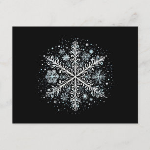 Retro Snowflake Tshirts för kvinnor Tilläggskort