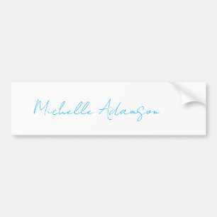 Retro Snyggt Elegant Plain Himlar Blue White Bildekal