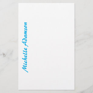 Retro Snyggt Elegant Plain Himlar Blue White Brevpapper