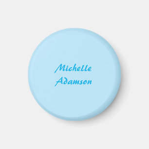 Retro Snyggt Elegant Plain Himlar Blue White Magnet