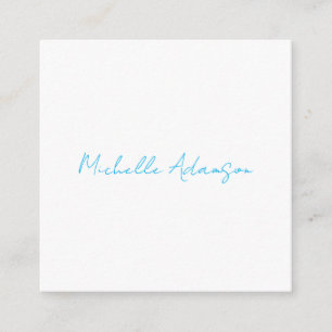 Retro Snyggt Elegant Plain Himlar Blue White Tilläggskort