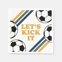 Retro Soccer Birthday Pappersservett