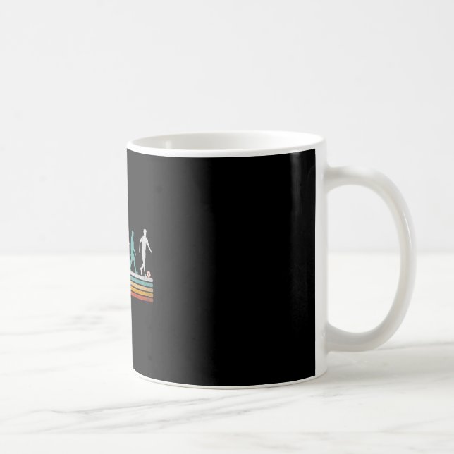 Retro Soccer Evolution Present För Spelare Kvinnor Kaffemugg (Höger)