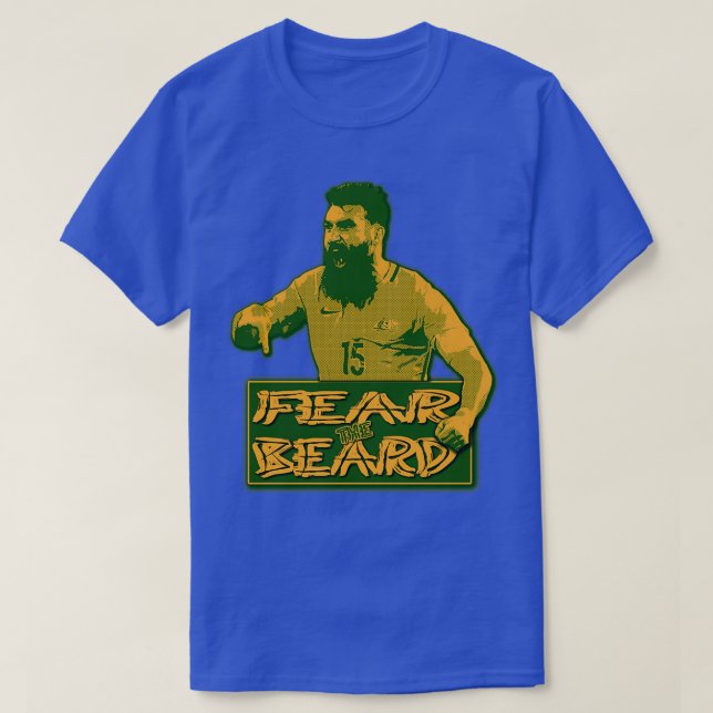 Retro Socceroos Mile Jedinak fruktar ljussken T Shirt (Design framsida)