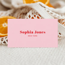 Retro Social Media Minimalist Rosa Red