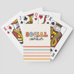 Retro Social Worker Casinokort