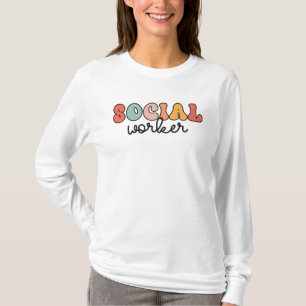 Retro Social Worker T Shirt
