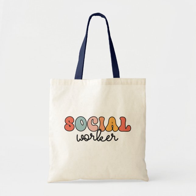 Retro Social Worker Tygkasse (Framsidan)