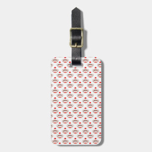 Retro sock monkeymönster bagagebricka