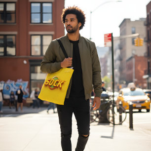 Retro "SOCK" Tote Bag - Bold Streetwear Vibes Tygkasse