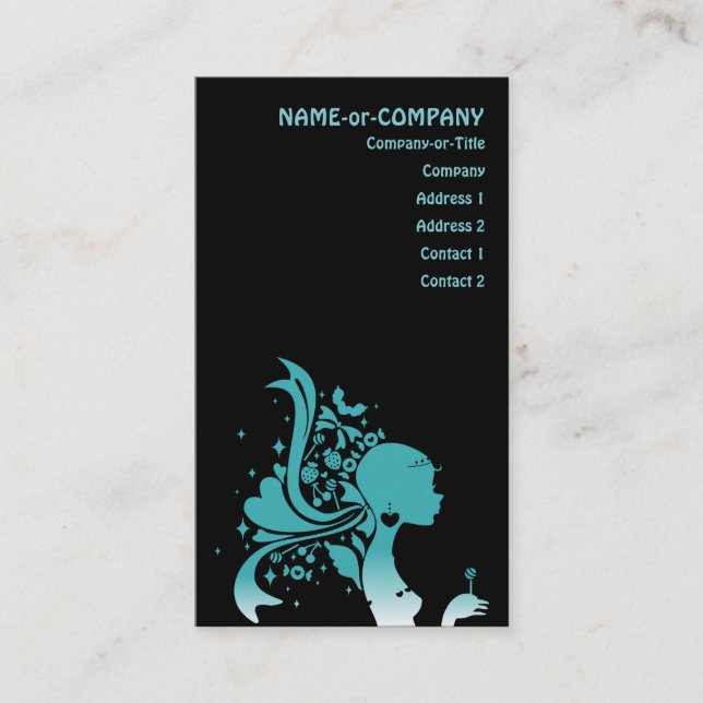 retro socker visitkort (Framsida)