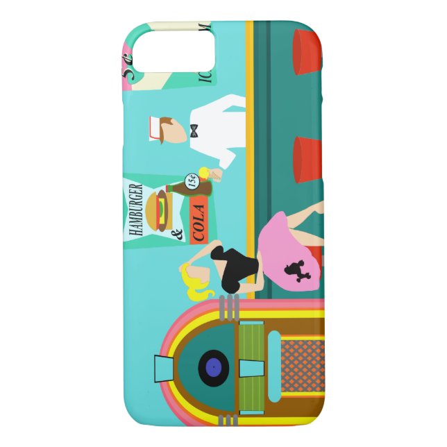 Retro Soda Fontän iPhone 7 Fodral Case-Mate iPhone Skal (Baksida)