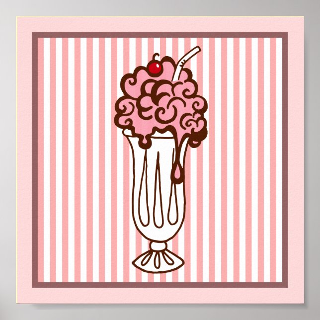 Retro Soda Shop Poster (Framsidan)