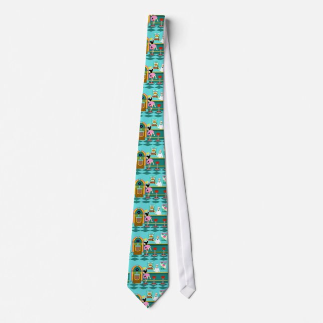 Retro sodavattenfontänslips slips (Framsida)