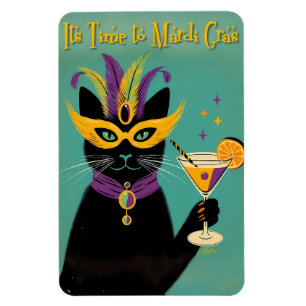 Retro Sofistikater Det är dags för Mardi Gras Mart Magnet