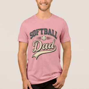 Retro Softboll Pappa Sport Pappa Tröja Design (2