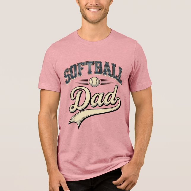 Retro Softboll Pappa Sport Pappa Tröja Design (2 (Framsida)