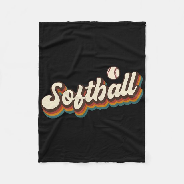 Retro Softll Grafik - Softll  Fleecefilt (Framsidan)