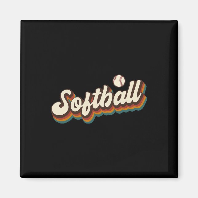 Retro Softll Grafik - Softll  Magnet (Framsidan)