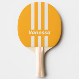 Retro Sol Kyssade Tre Pin Streck med Namn Pingisracket
