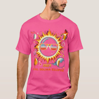 Retro Sol Total Solar Eclipse April 8 2024 Totalit T Shirt