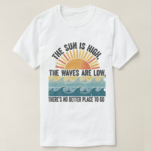 Retro Sol & Vinkara Sommarvskonst T Shirt