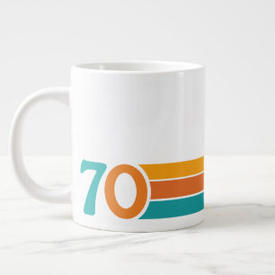 Retro solnedgång 70 jumbo mugg