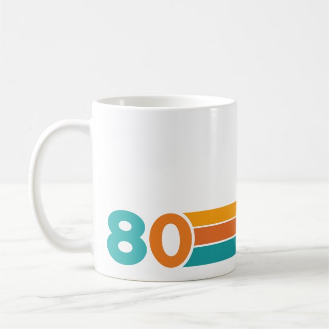 Retro solnedgång 80 kaffemugg (Vänster)