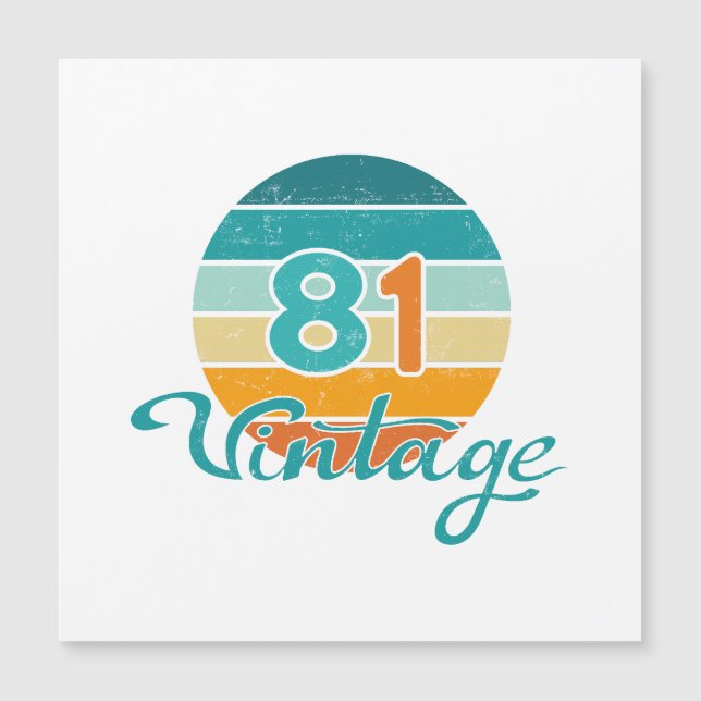Retro Solnedgång 81 Vintage Distressed (Framsida)